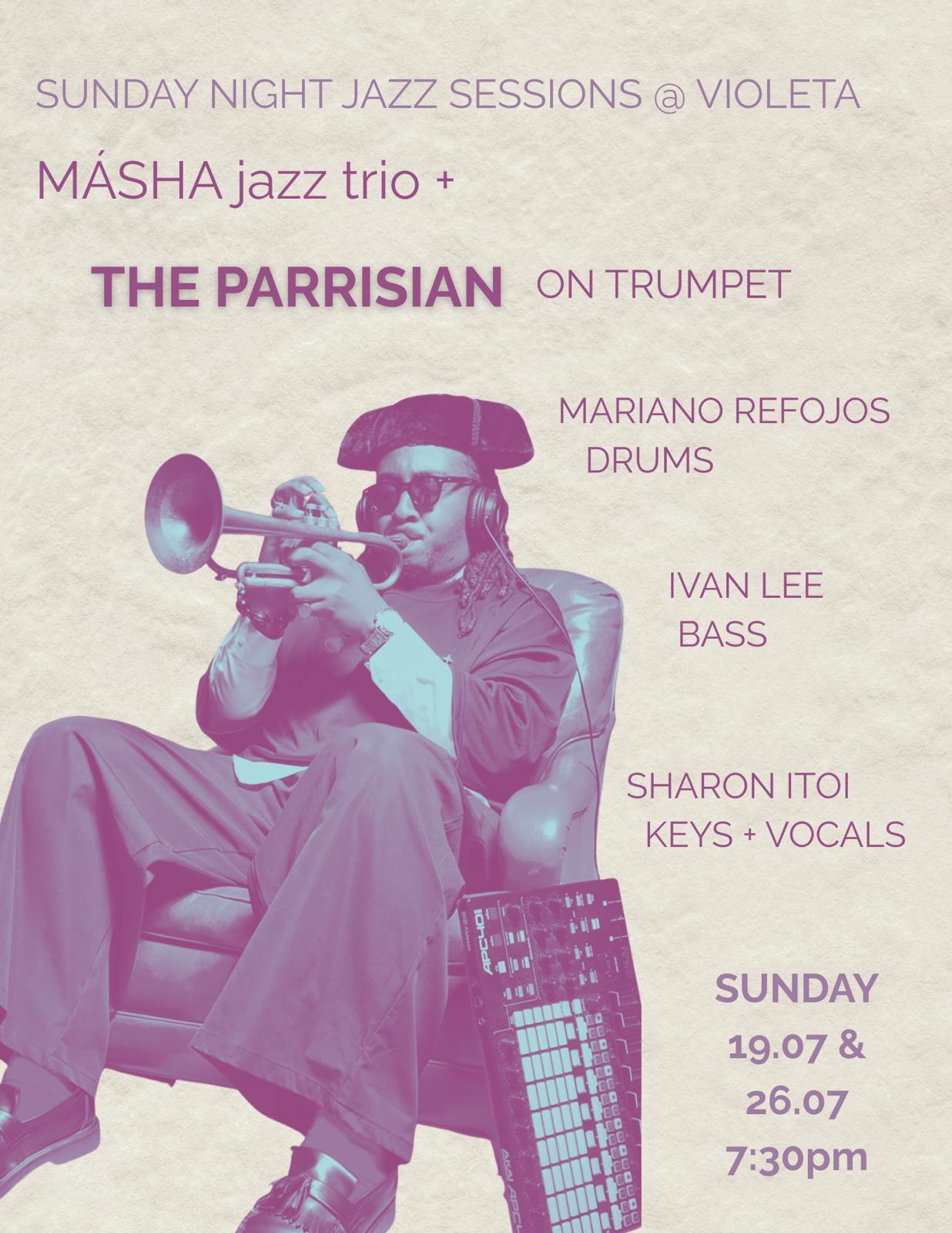 Masha Jazz Trio Flyer